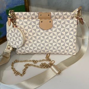 Designer Inspired Pochette Ivory Crossbody Bags